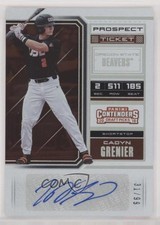 2018 Panini Contenders Draft Picks Prospect Ticket 31/99 Cadyn Grenier Auto y6z