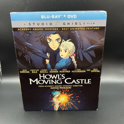#ad Howl’s Moving Castle Blu Ray DVD Combo Studio Ghibli W Slipcover Booklet $14.99