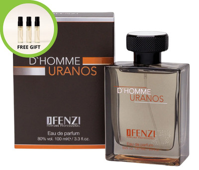 Jfenzi Uranos D'Homme Men EDP 100ml Eau de Parfum für Herren + 3 Proben gratis