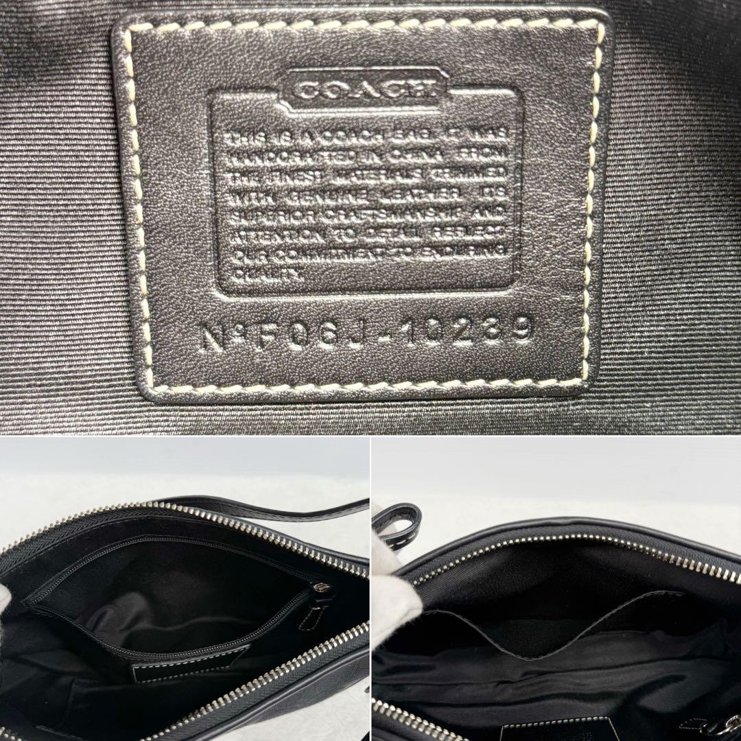 Coach Signature Accessory Pouch Black Y2K Used From Japan | eBay