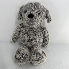 Steiff Soft Cuddly Taffy Puppy Dog 12" inc Gray Grey Frosted Clean