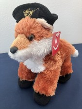 Aurora World Plush Foxie Fox CW Hat Red Fox Stuffed Animal 8" Toy NWT