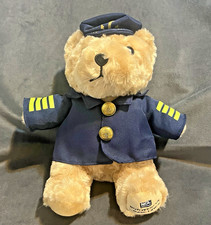 Norwegian Cruise Line Teddy Bear in Captain Uniform Outfit 10" Plush Doll NCL