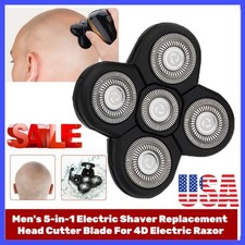 Replacement 5-in-1 Electric Shaver Head Cutter 4D Razor Blade for Men Hair Beard