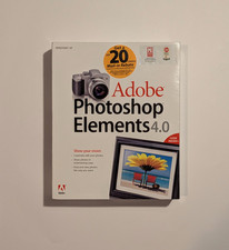 Adobe Photoshop Elements 4.0 Windows XP Full Retail Version Factory Sealed
