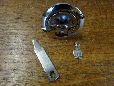 Southco M1-525-72-8 / 2,5'' verchromter / flächenbündiger Türriegel (0268)