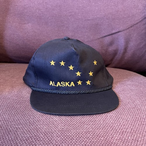 Vintage Embroidered Alaska Rope Hat Cap Constellation Adjustable Arctic ...
