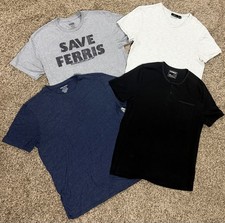 Lot of 4 Men’s Sz Large Shirts Save Ferris, Banana Republic, Express, Marc Antho