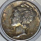 +1945 P Mercury Dime 90% SILVER **FREE SHIPPING**
