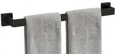 24 Inch Bathroom Towel Bar SUS304 Stainless Steel Matte Black Towel Holder Wa...