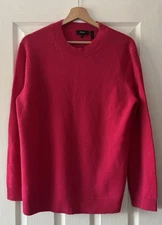 theory jumper m medium pink 100% cashmere