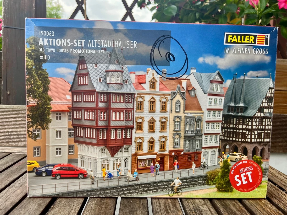 Faller H0 190063 Aktions Set Altstadthäuser 4 Gebäude Häuserzeile Stadt
