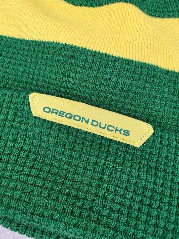 NEW Oregon Ducks Nike Green Pom Waffle Knit Stocking Cap Beanie Hat Youth OS - Image 3 of 4
