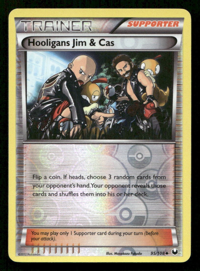 Hooligans Jim & Cas Reverse Holofoil Dark Explorers 95/108 LP Pokemon