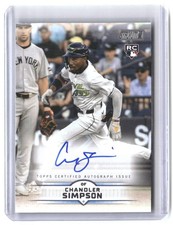 Chandler Simpson 2025 Stadium Club Autograph