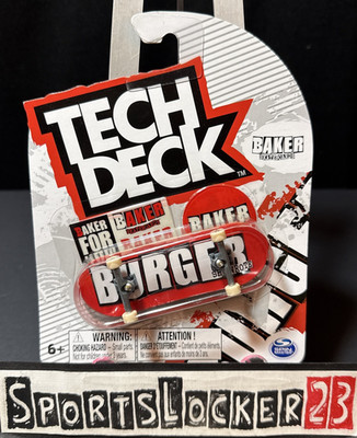 2024 Tech Deck - Baker Skateboards Burger She Wrote Fingerboard Spin Master NEW