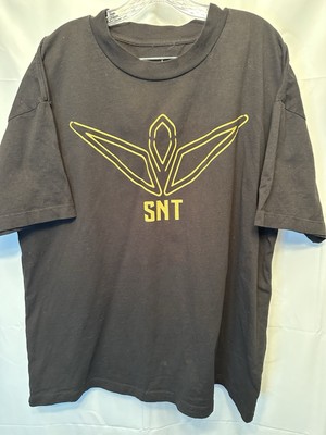 SNT Lifting Spirits T-Shirt Black With Gold Logo On Front Size XL