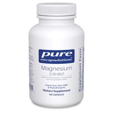 Magnesium Citrate Supplement 90 Capsules Pure Encapsulations Sleep Heart Health