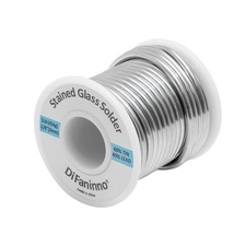 60/40 solder for stained glass 3mm 1/8" Dia. Net weight 454g 1Lb solid core