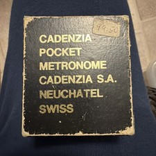 Cadenzia Pocket Metranome Cadenzia SA Neufch tel Swiss Palmer VTG Original Box 