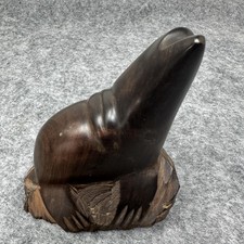 Vintage Ironwood Hand Carved Wooden Seal Sea Lion Figurine Sculpture MCM Hardwoo