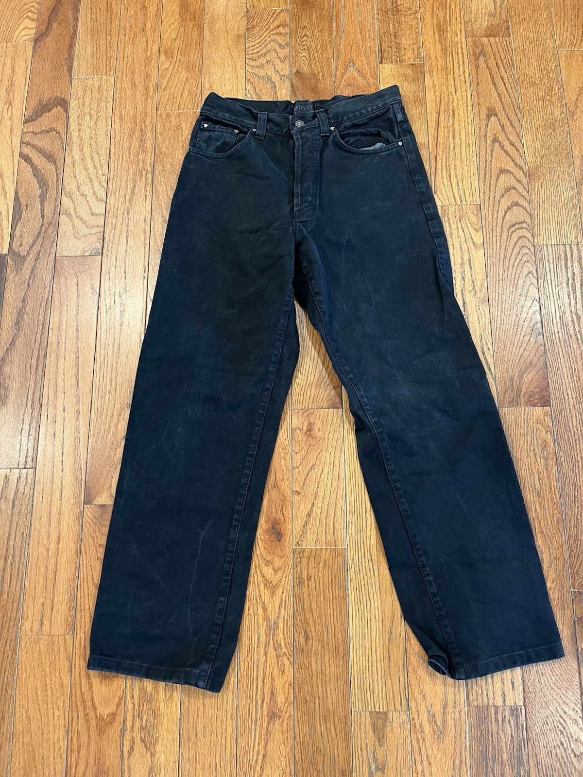 Versace Jeans Couture Ittierre Men Black Denim Made in Italy Size 28 thumbnail 3