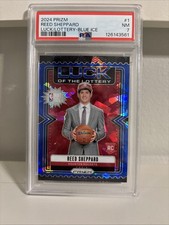 Reed Sheppard LUCK OF THE LOTTERY BLUE ICE #1 REED SHEPPARD RC 46/125 PSA 7