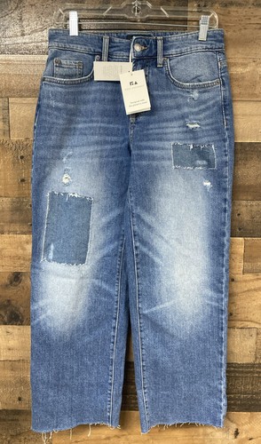 Free Assembly Patchwork Jeans Women's Size 4 New