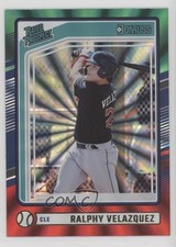 2024 Panini Donruss Rated Prospects Red & Green Laser Ralphy Velazquez #108 0ot5