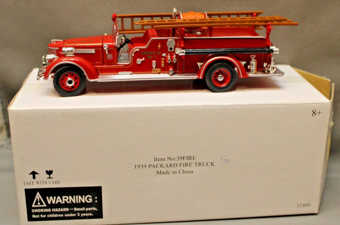 Superior Die Cast 1939 PACKARD FIRE TRUCK 1/43 MIB @