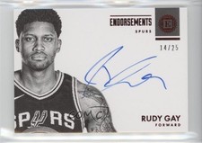 2017-18 Panini Encased Endorsements Red /25 Rudy Gay #E-RGY Auto 0ba6