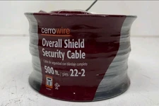 Cerrowire 500FT 22/2 Overall Shield Security Cable Gray *Dusty