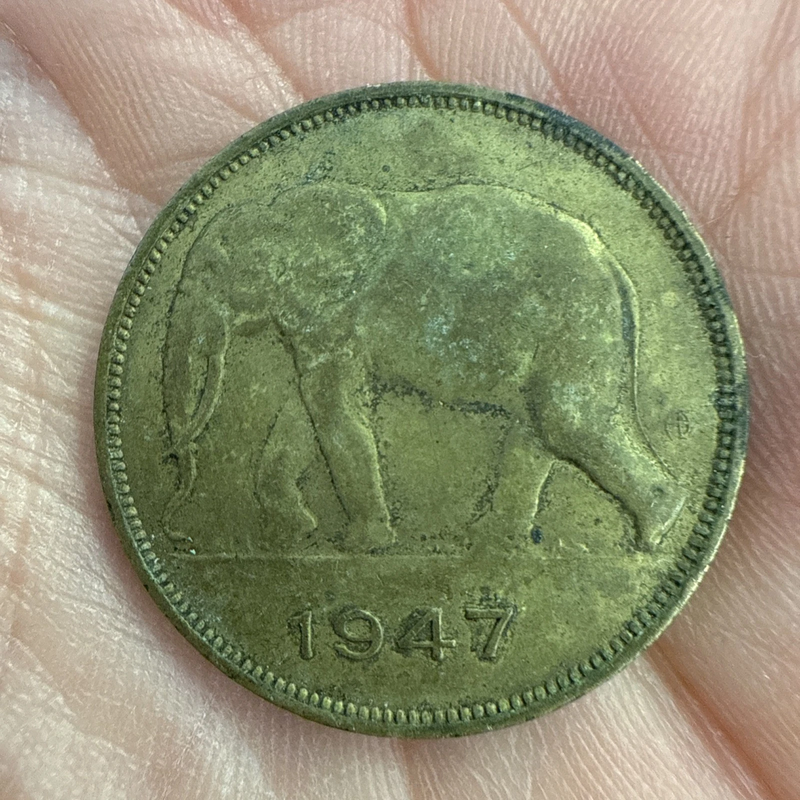 Monnaie 5 Franc Banque Du Congo Belge 1947