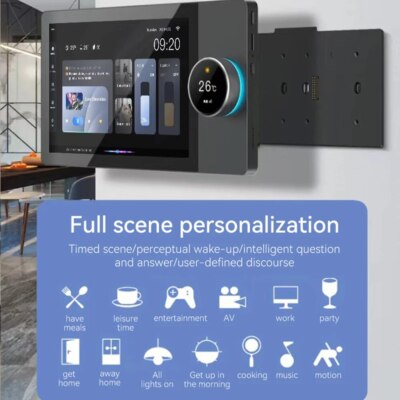 Tuya ZigBee Smart Home Central Control Touch Panel Gateway APP Control 10''/8''/6''