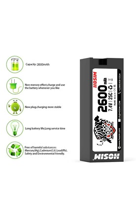 Hosim 2600mAh 7.4V Li-Po Battery for X07X08 Truggy High Speed RC