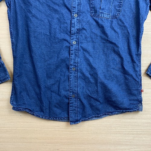 Big Star Mens Medium Blue M-Amazing Shirt Long Sleeve Button Down Casual Cotton - Picture 6 of 24