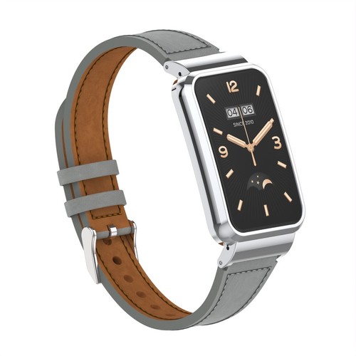 Leder Armband Uhrenarmband Für Xiaomi Mi Band 7 Pro Ersatzband+Metall Case 2IN 1 - Bild 29 von 45
