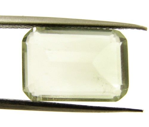 7.20 Ct Natural Green Amethyst Gemstone Stone Emerald Cut Wire Wrap Stone- 13403 - Picture 2 of 2