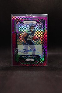 2023-24 Zach Charbonnet Purple Power Prizm Auto #24/49 RC Seahawks #392 Rookie