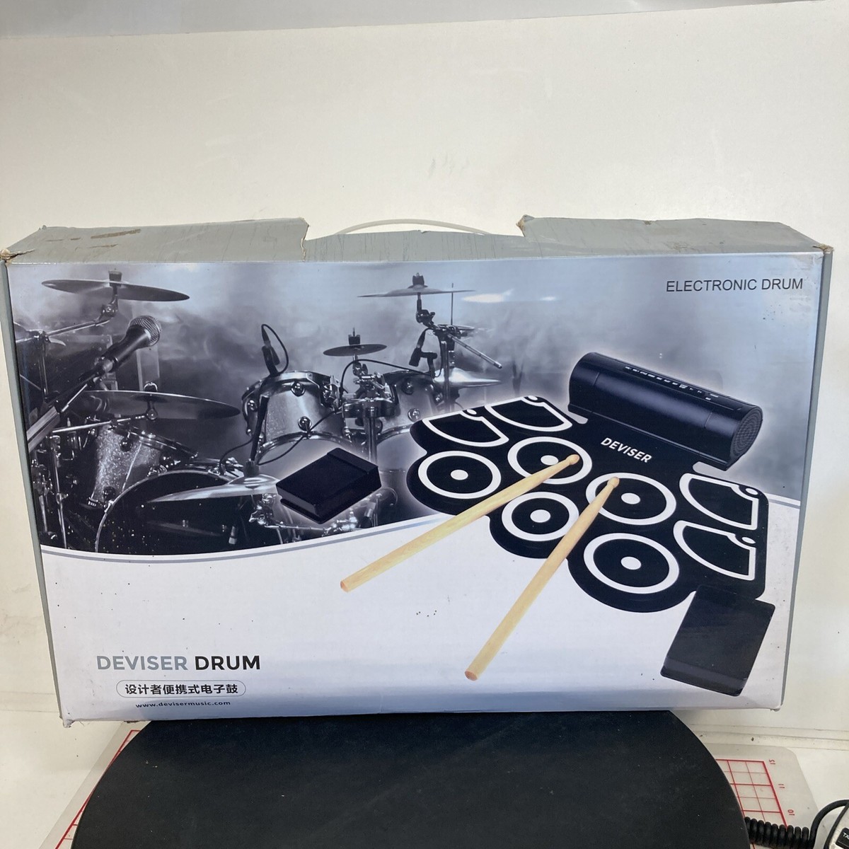 RockJam RJ760MD Electronic Roll up Midi Drum Kit With Built in