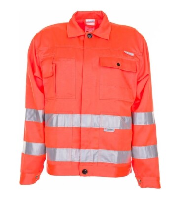 Planam Warnschutz Bundjacke 2001, 3M Scotchlite, Uni Orange, Größe 50,