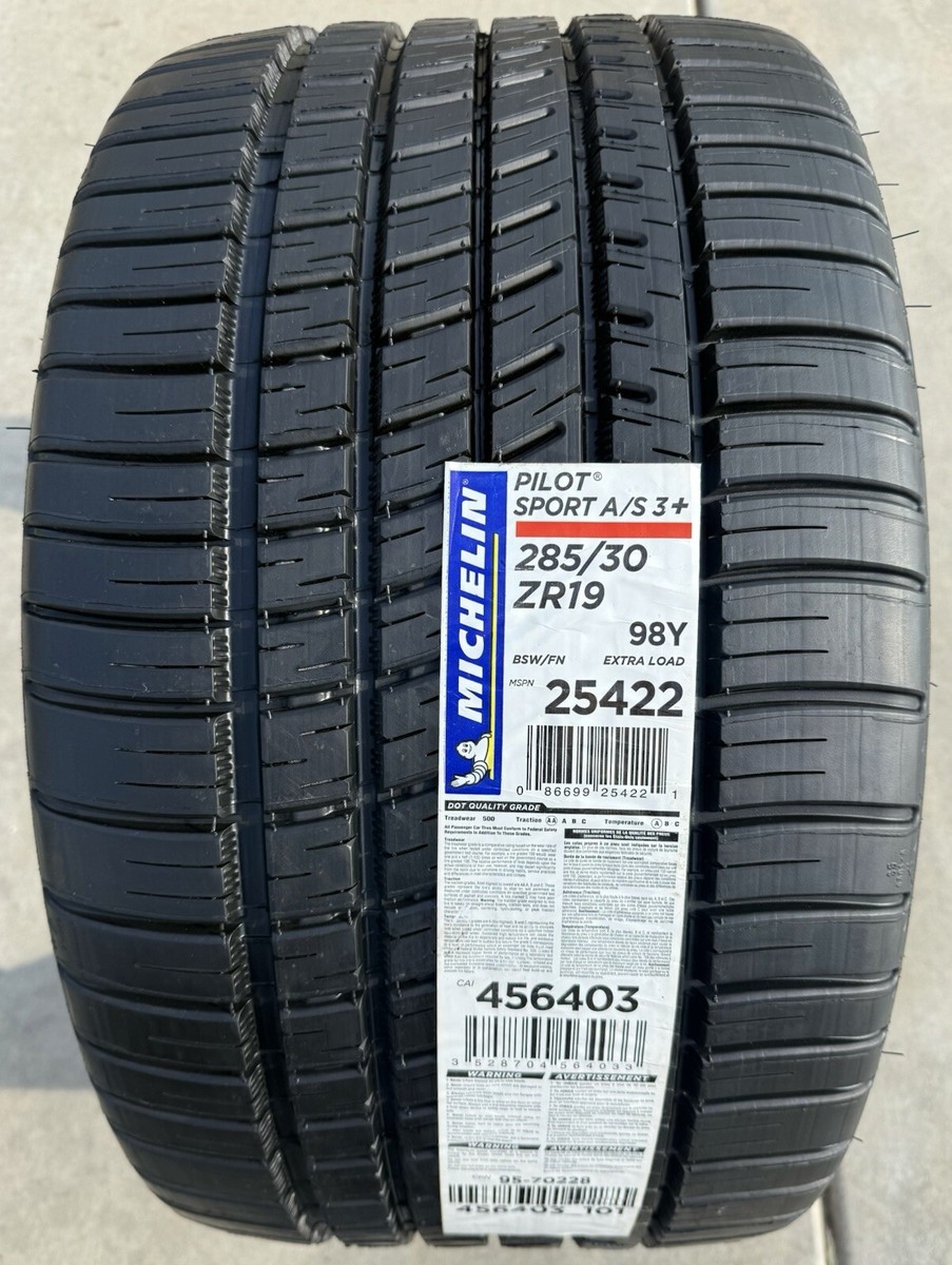 Set of 2 BRAND NEW 285/30ZR19 Michelin Pilot Sport A/S3+ All