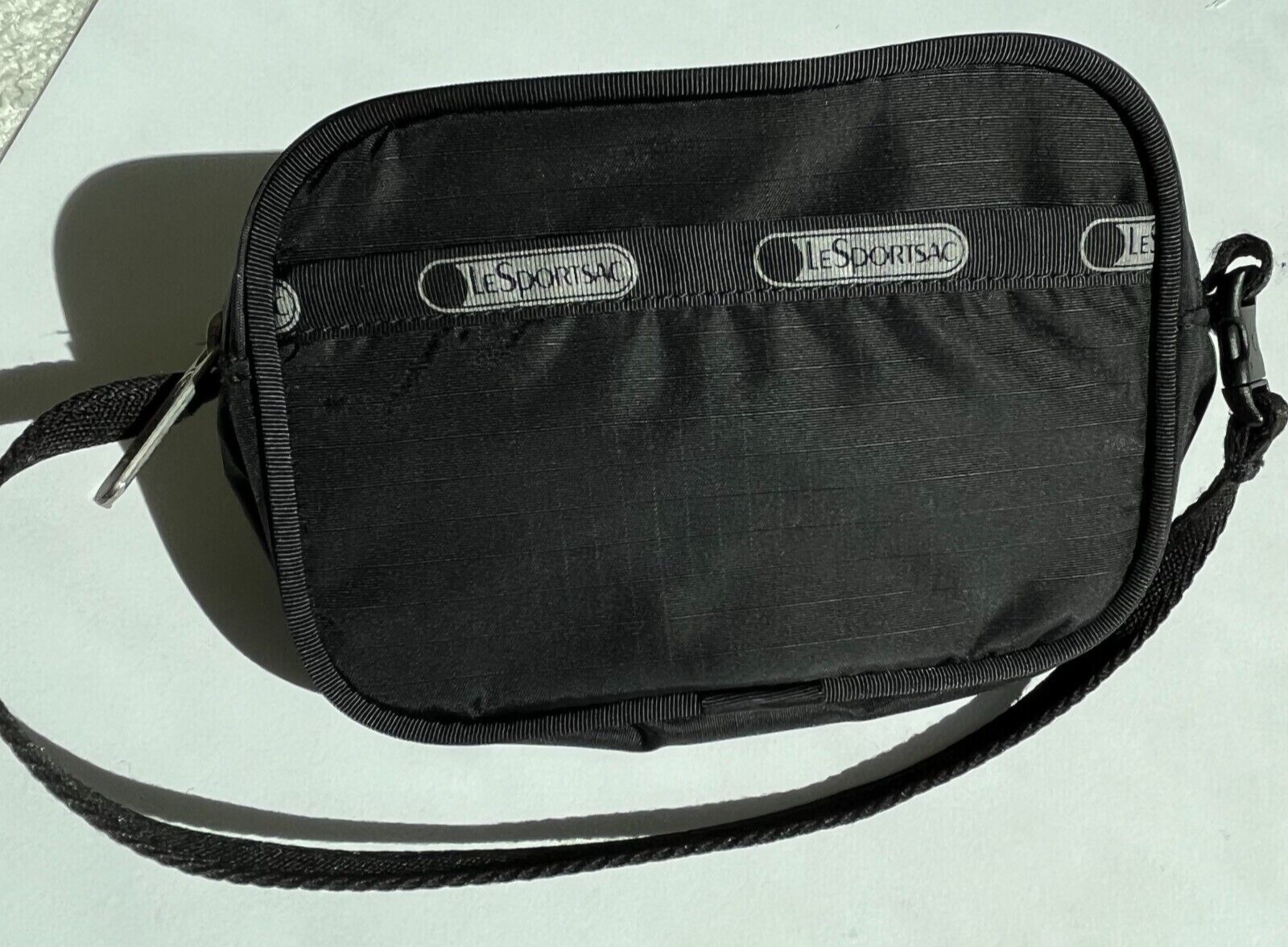 Lesportsac black rectangular camera-shaped should… - image 8