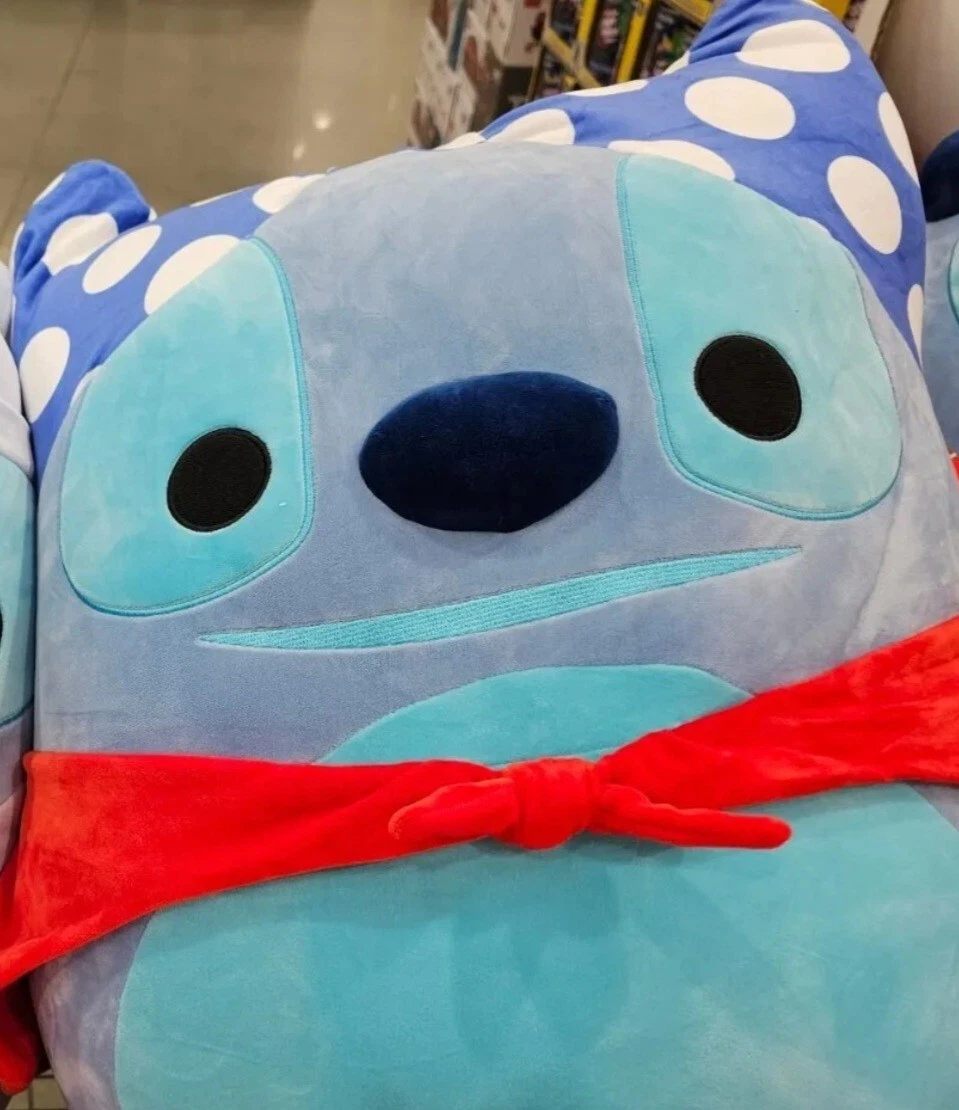 DISNEY Peluche Squishmallows Stitch Disney 20 cm pas cher 