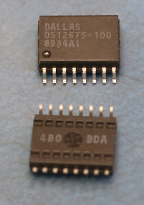 Dallas Maxim DS1267S-100 SMD SO16 wide pkg Dual Digital Potentiometer Chip 100K