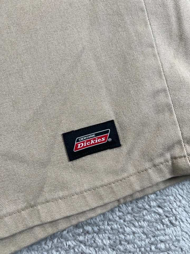 Pantalones Cortos de Trabajo Genuinos Dickies 13" Para Hombres 44 Caquis Utilidad Bolsillo Chino Marrón Plano Foto 3 de 4