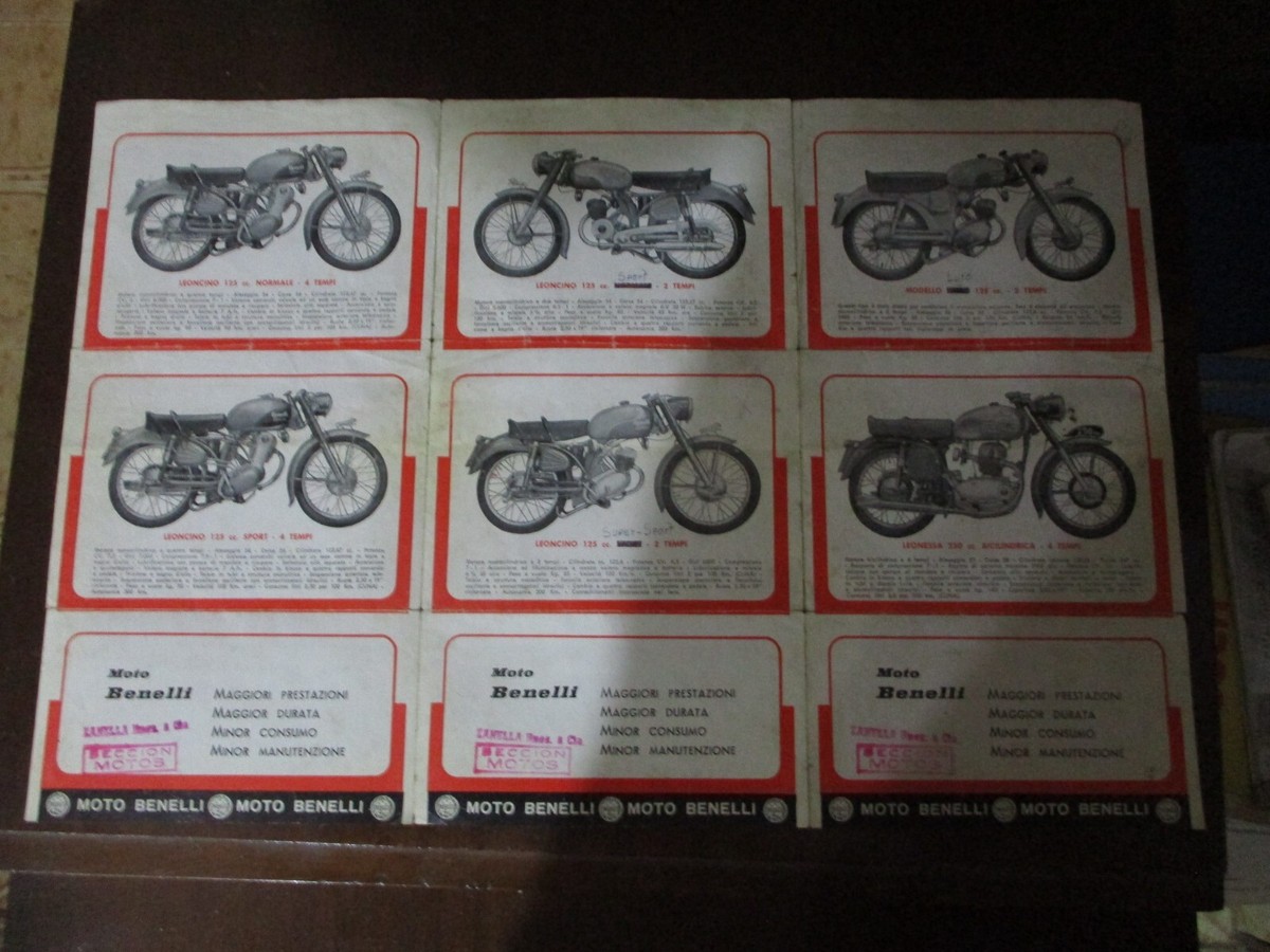 Benelli 1957 Italian Original Factory Catalog with all models | eBay