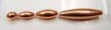 Real Copper Beads Oval 100% Genuine Copper 3x5mm - 3x7mm - 4x9mm - 5x19mm