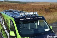 Dach Stange B + LED Jumbo Flecken FüR Iveco Daily 2006 - 2014 Flach Niedrig Hell