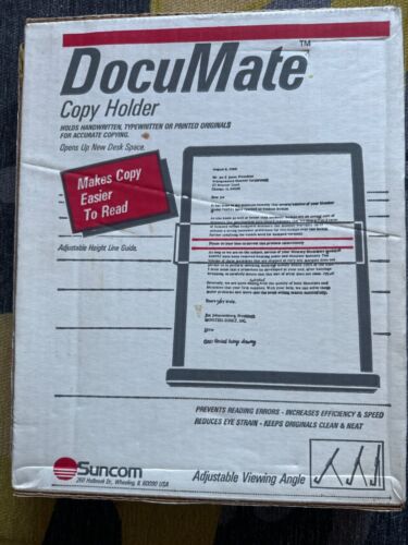 NOS Document Adjustable Copy Holder Desk Paper Stand Letter Typing Angle Sheet - Picture 2 of 2